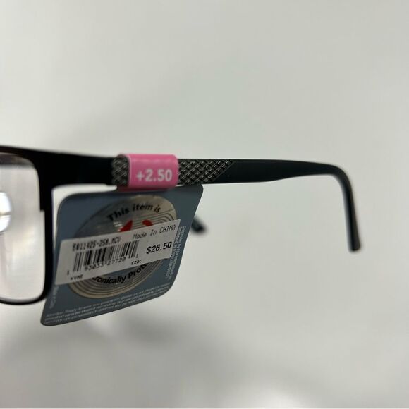 Foster Grant - Black and Grey Reading Glasses - 2.50 - Picture 2 of 4